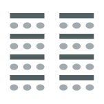 Figure of classroom arrangement with chairs on one side of individual tables facing front of room.