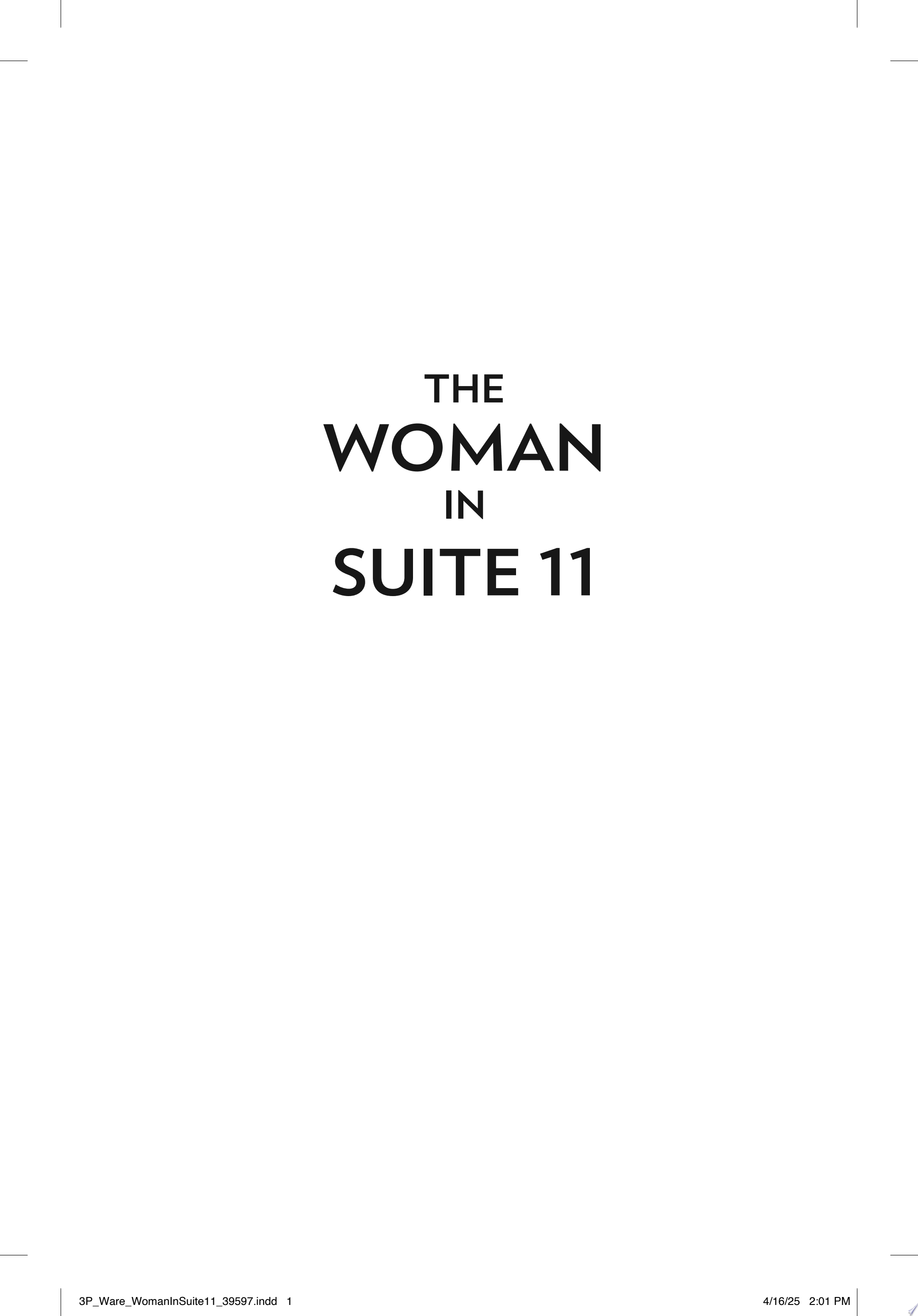 Image for "The Woman in Suite 11"