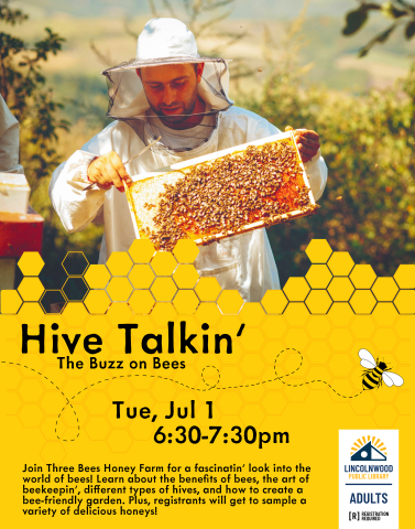 Hive Talkin' The Buzz on Bees program poster. 