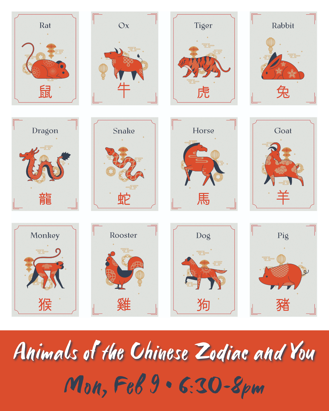 Chinese Zodiac Poster