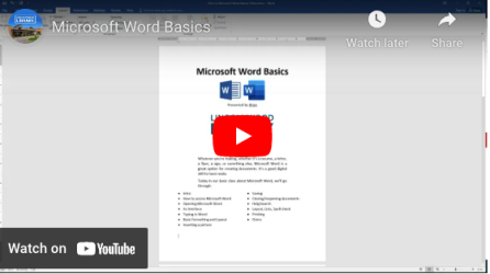 Microsoft Word Basics video thumbnail